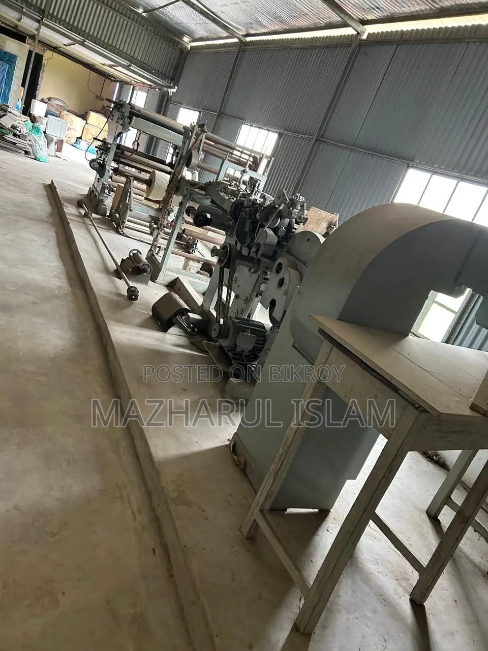 পেপার ব্যাগ বানানোর মেশিন বিক্রি হবে।