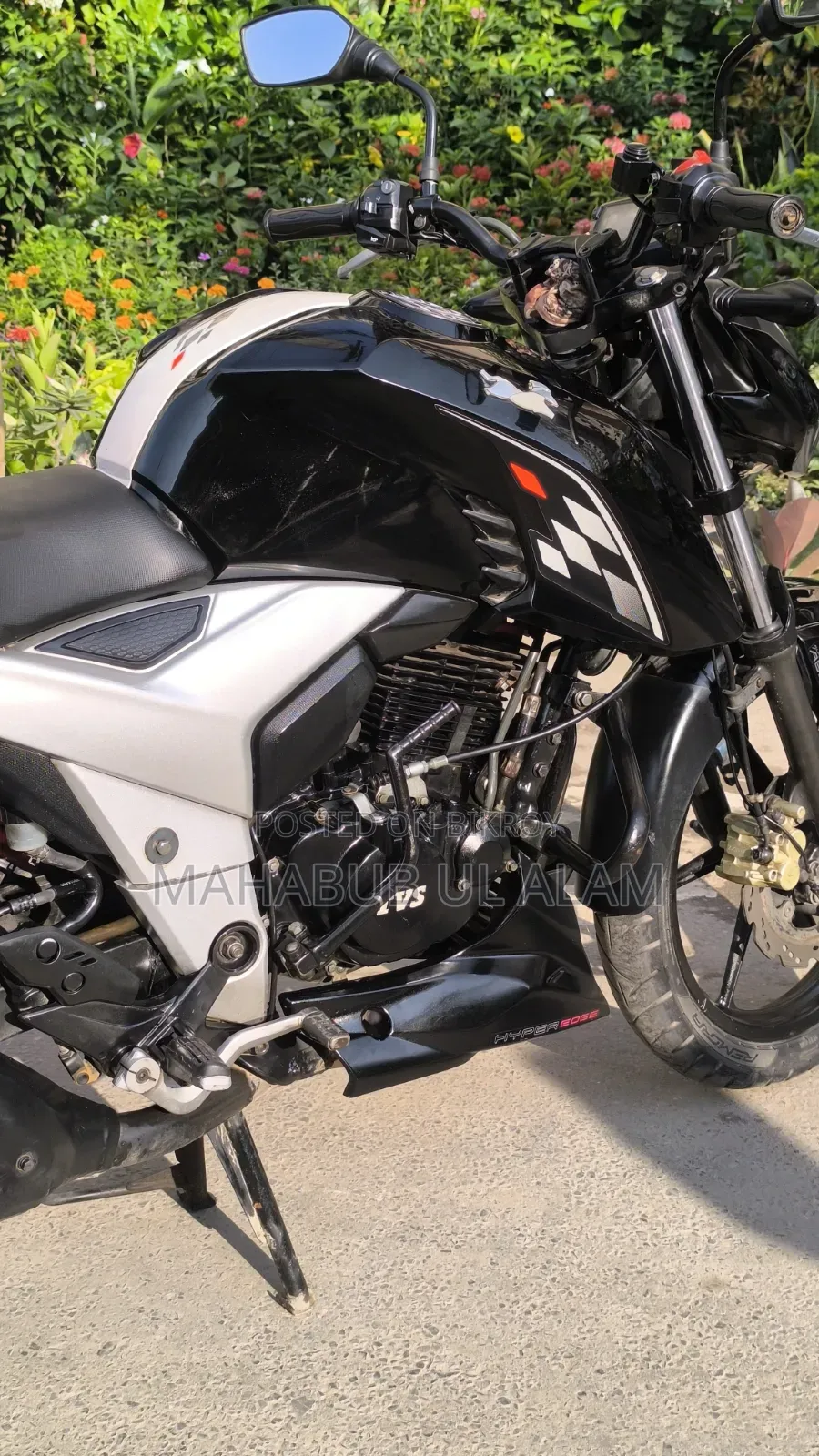 TVS Apache RTR 160 2V ABS 2022 Black