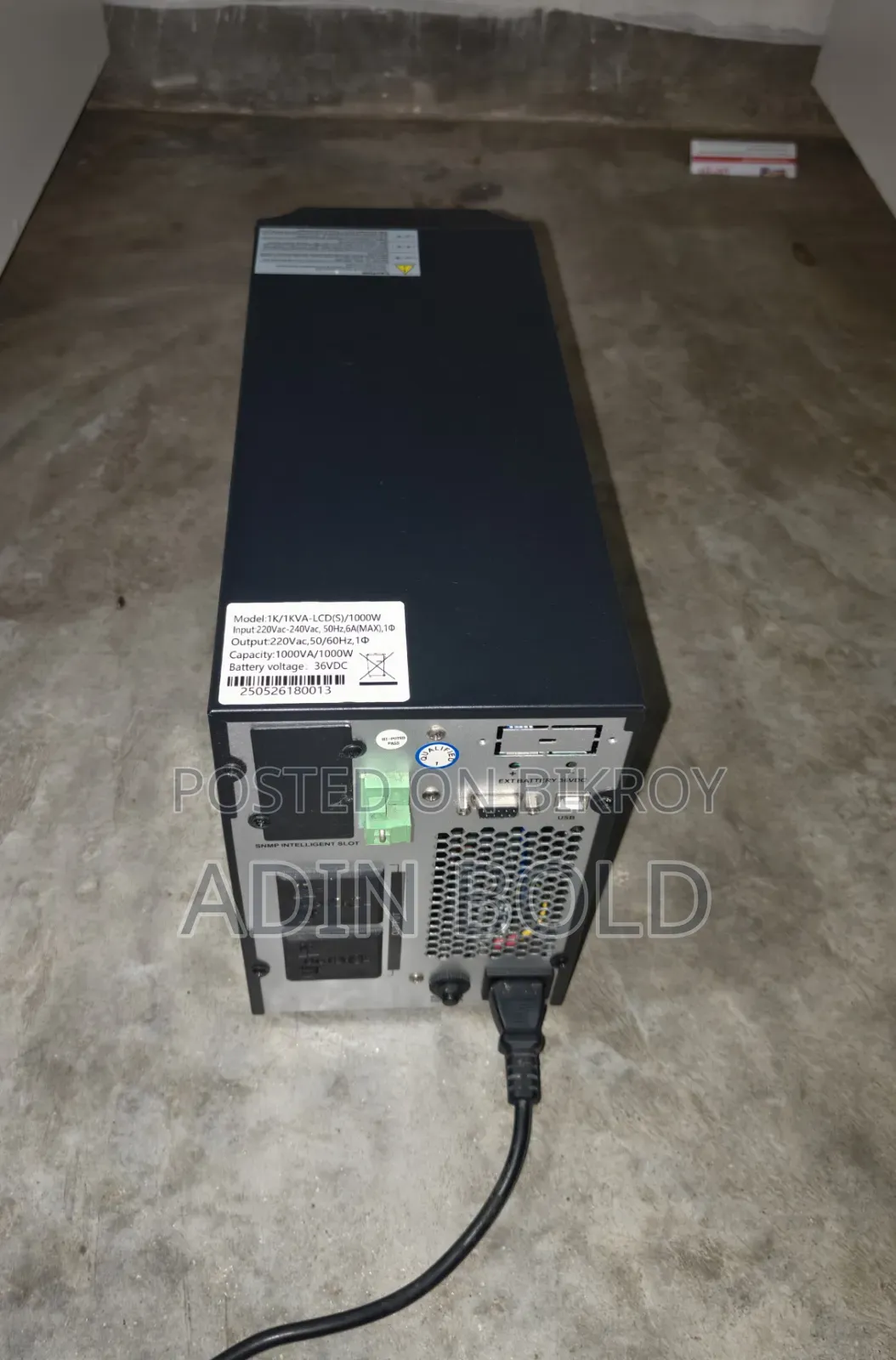 Power Guard 1000VA Online UPS (Metal Body) - Brand New