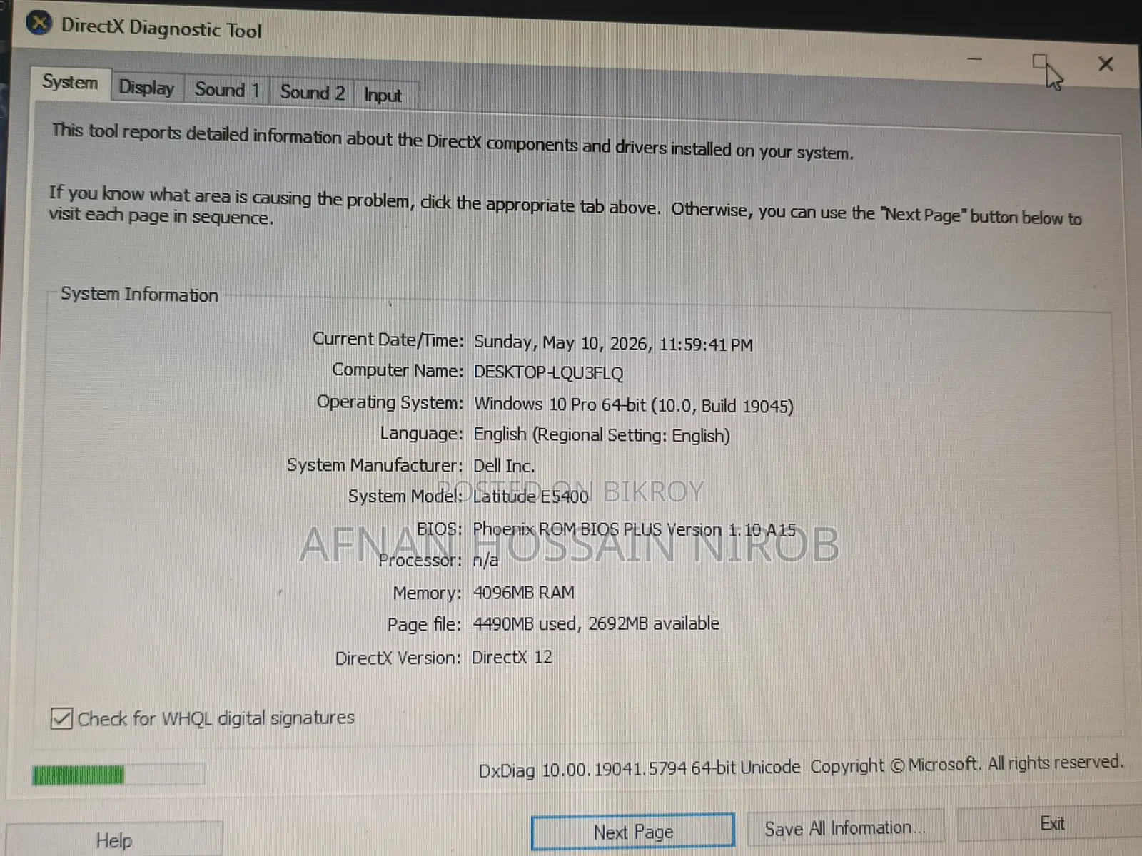 Laptop Dell Latitude 7490 4GB Intel Core i5 HDD+SSD 128GB