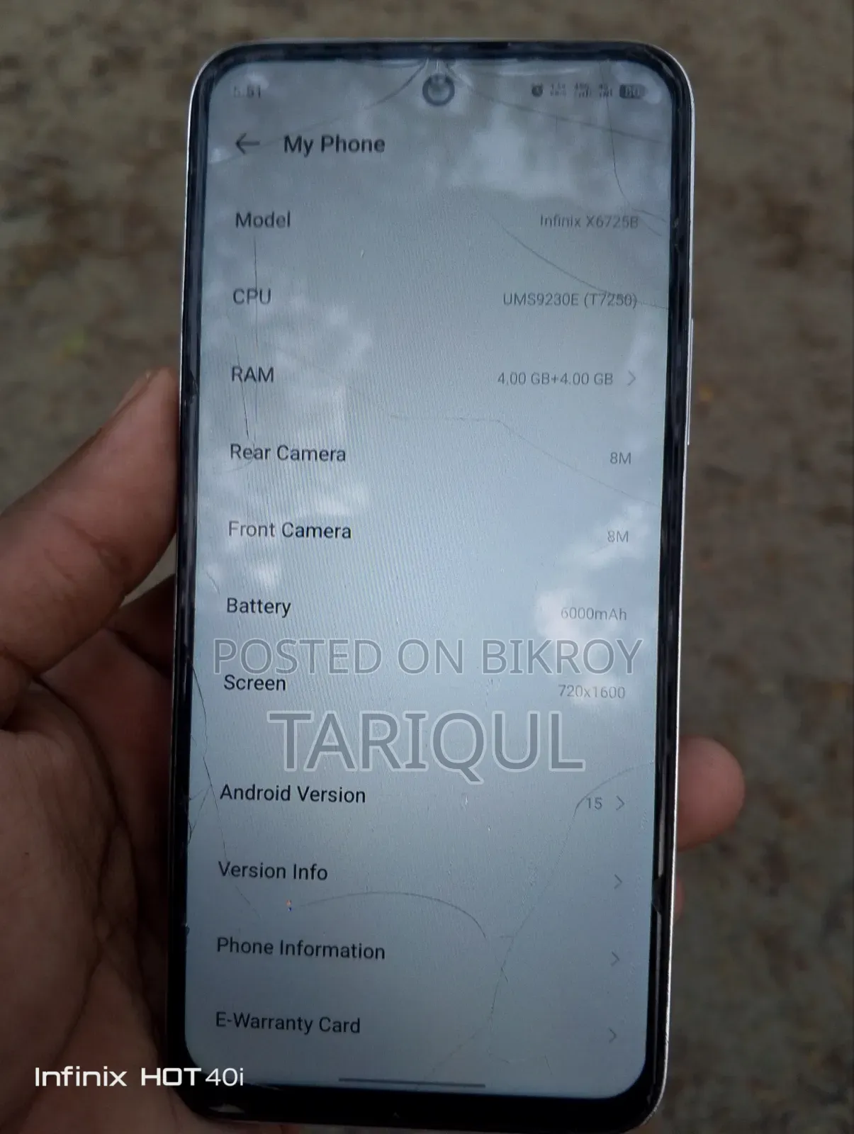 Infinix Smart 10 Plus 128 GB White