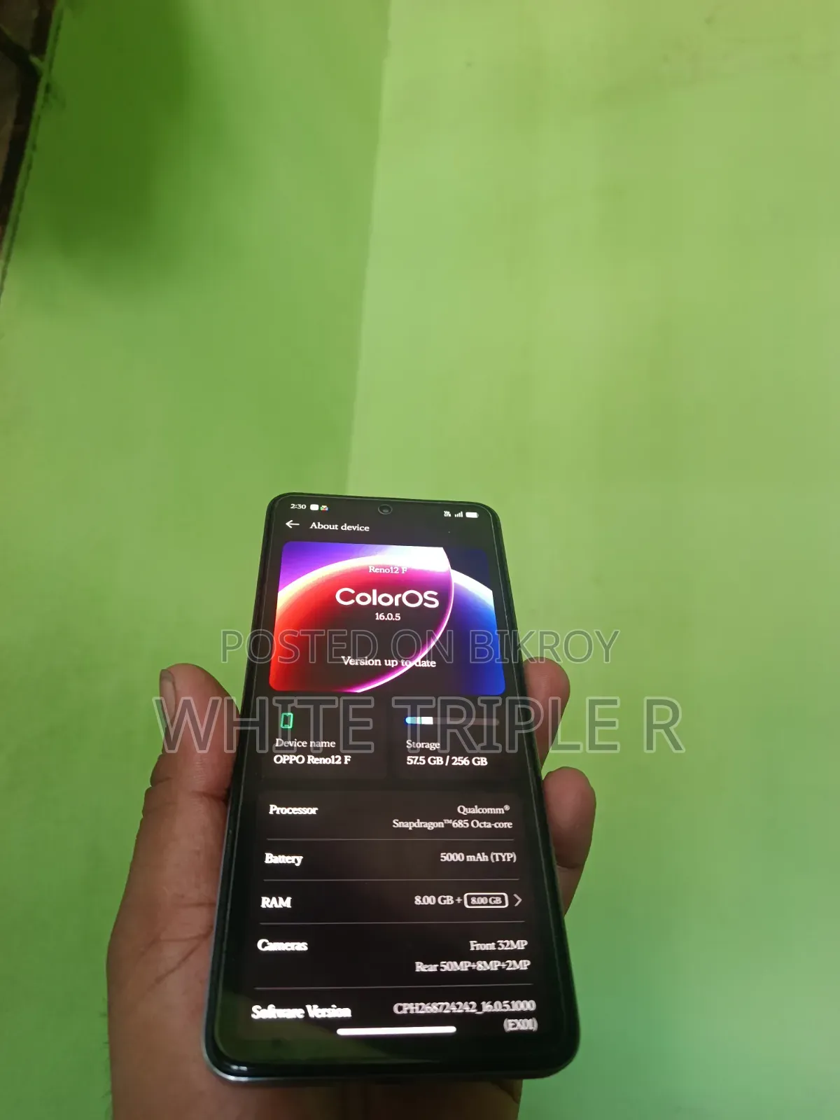 Oppo Reno12 F 4G 256 GB Green