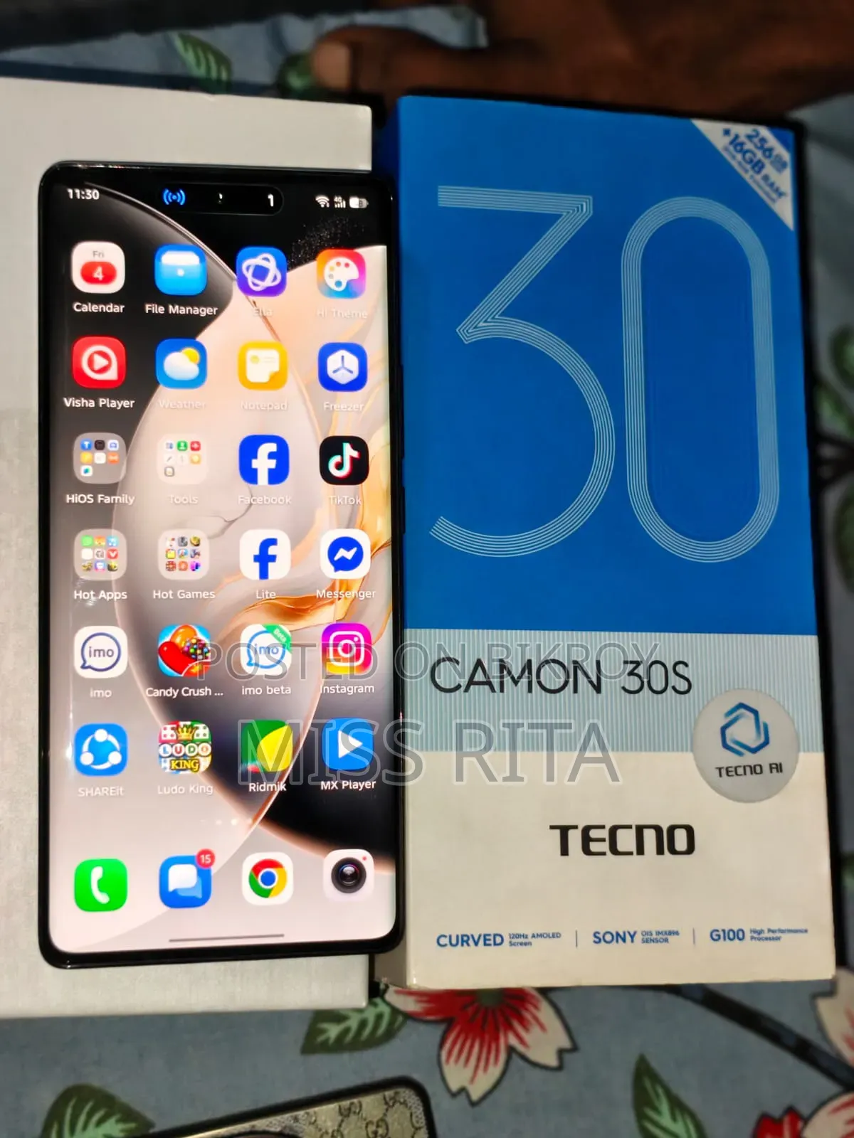 Tecno Camon 30S 256 GB Black