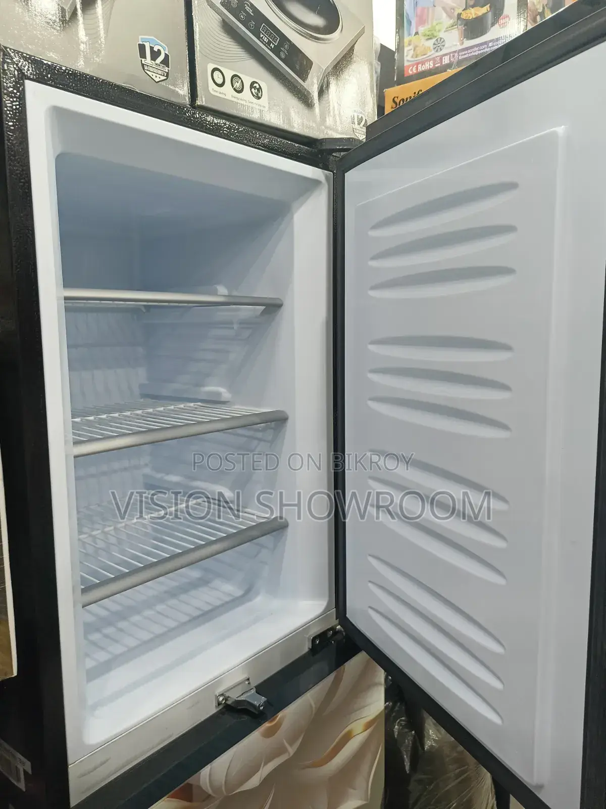 VISION Glass Door Top Mount Refrigerator RE-240 Liter