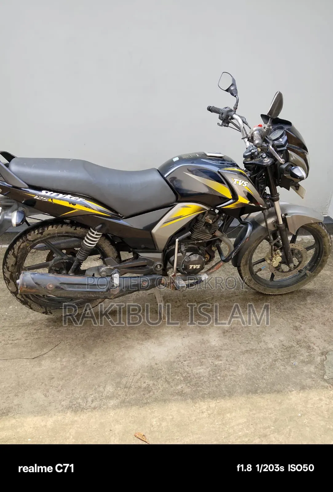 TVS Stryker 125 2022 Black