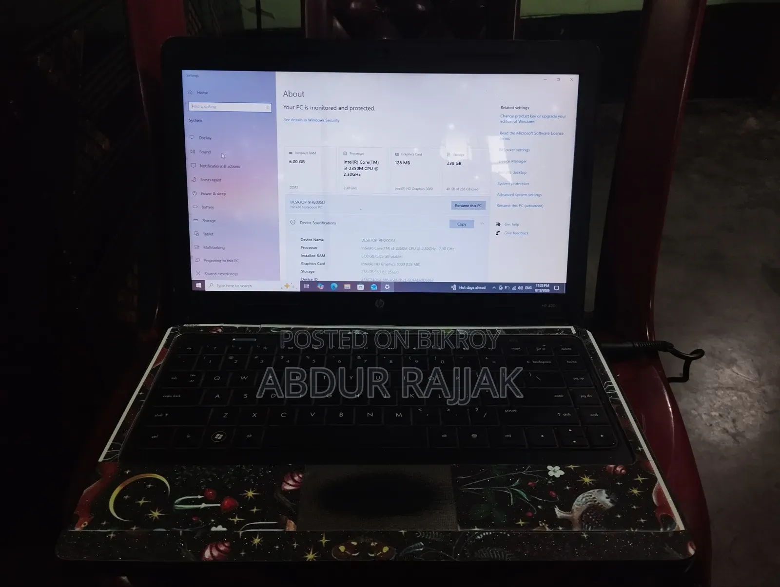 Laptop HP 430 G2 6GB Intel Core i3 SSD 256GB