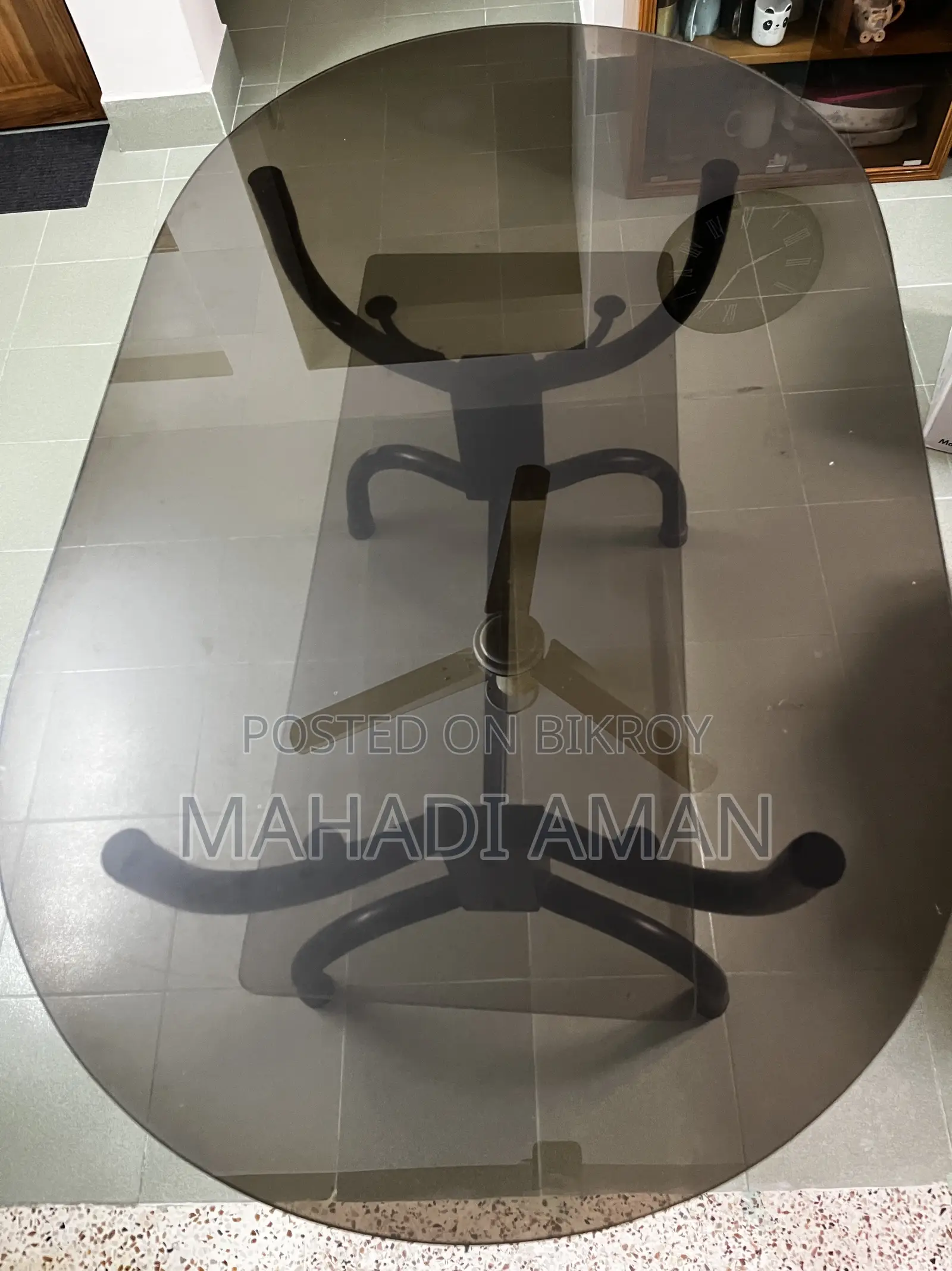 Dining Table ডাইনিং টেবিল Glass Dining Table