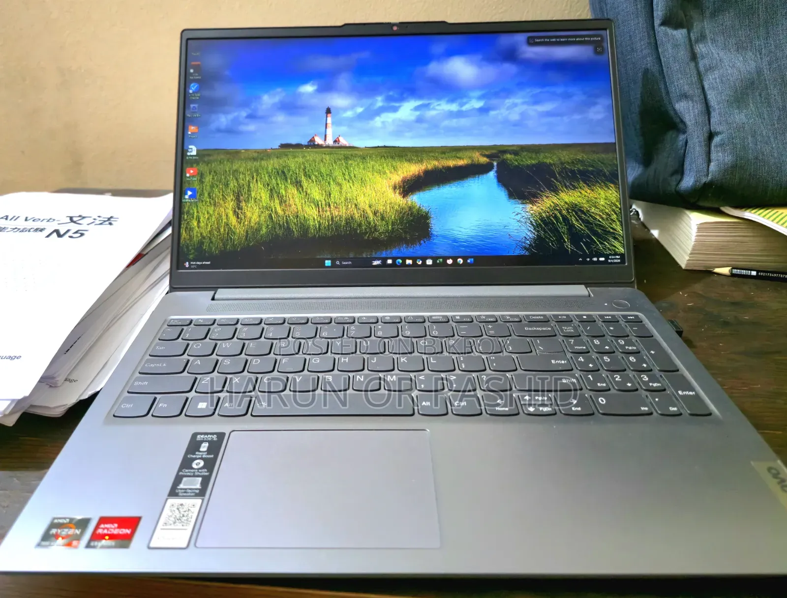 New Laptop Lenovo Ideapad 3 16GB AMD Ryzen 5 SSHD+SSD 512GB