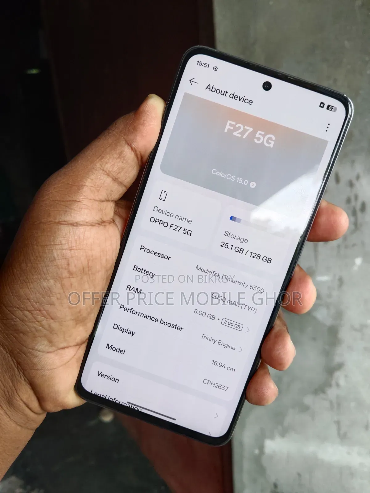 Oppo F27 128 GB Blue