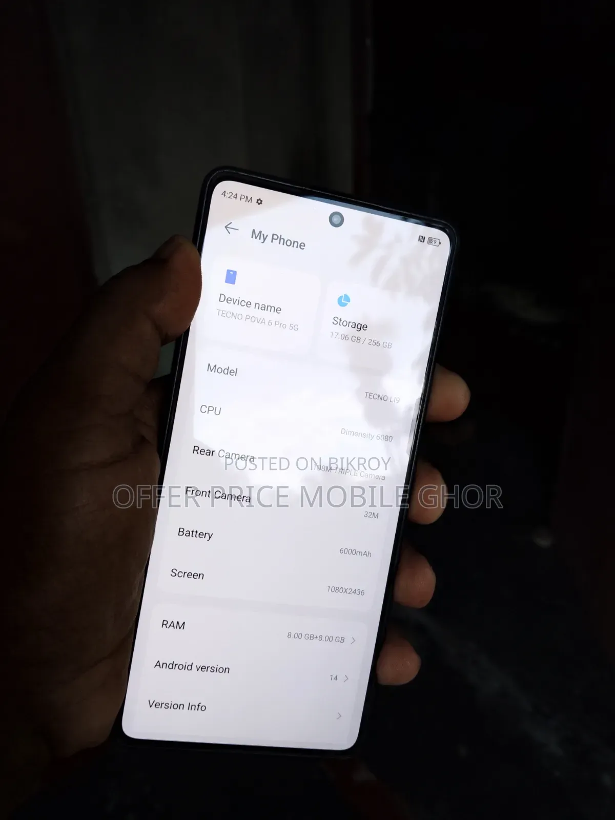 Tecno Pova 6 Pro 5G 256 GB Green