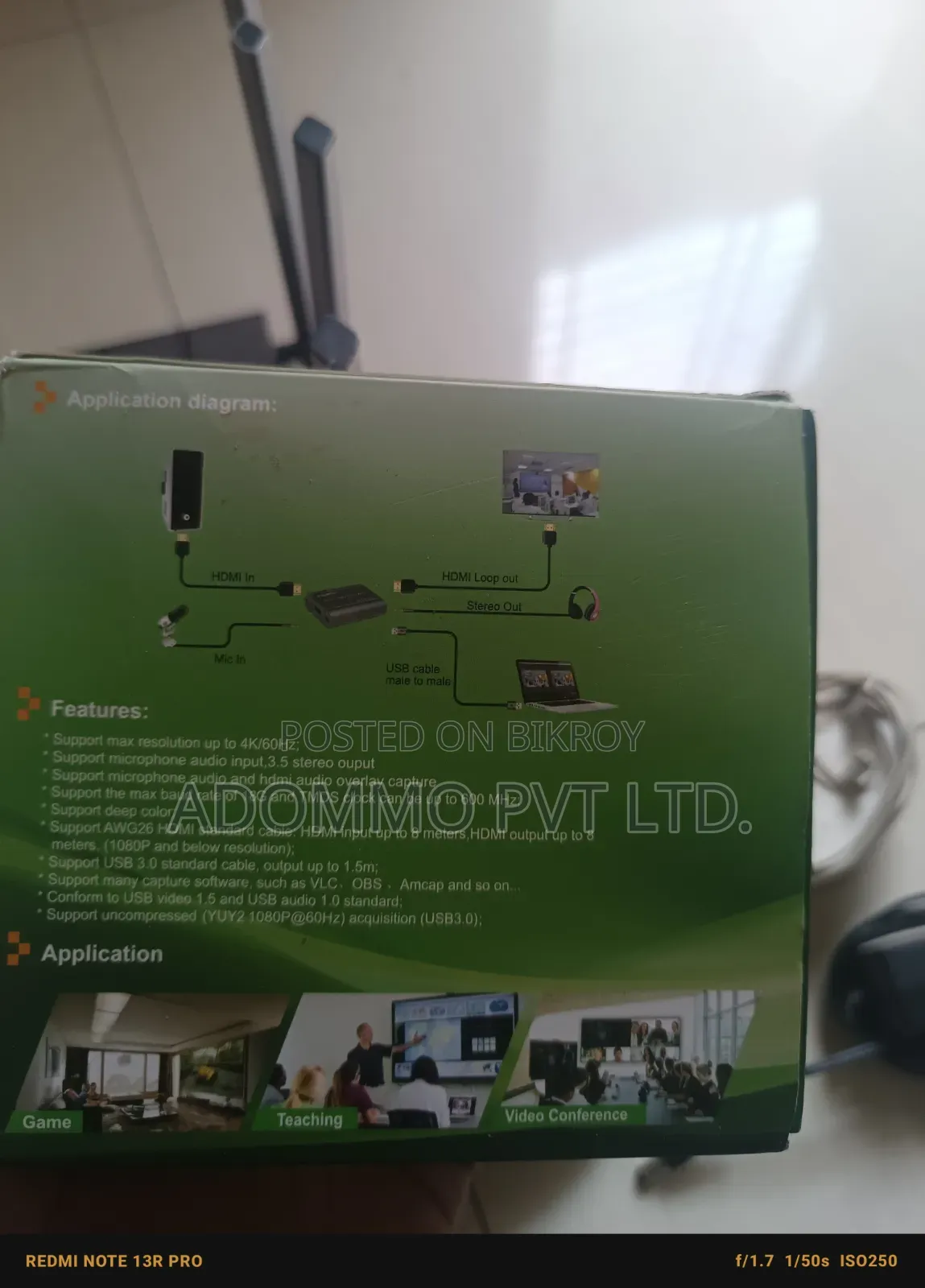HDMI 4K Video Capture Card With Audio