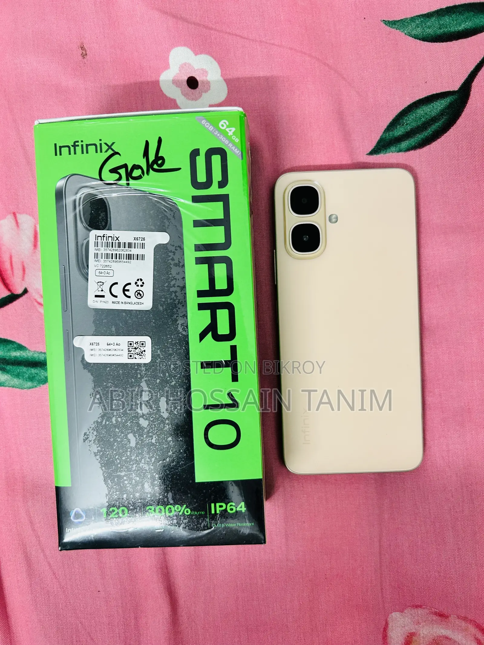 Infinix Smart 10 64 GB Rose Gold