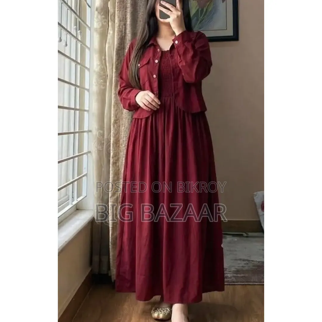 Georgette Two Piece Gown Set