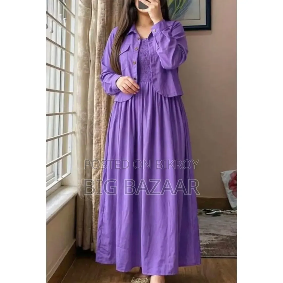 Georgette Two Piece Gown Set