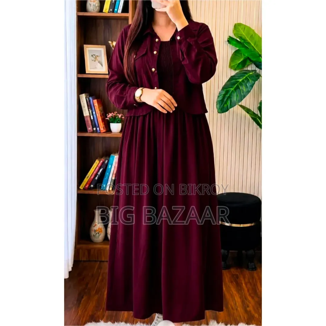 Georgette Two Piece Gown Set