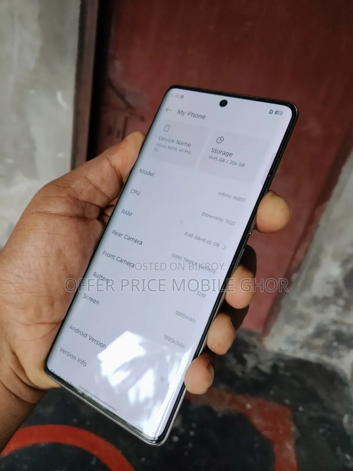 Infinix Note 40 Pro 5G 256 GB Silver