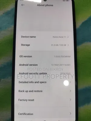 Xiaomi Redmi Note 11 128 GB Black