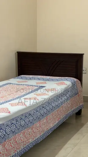 Single Bed With Bed Mattress 3”7” Feet