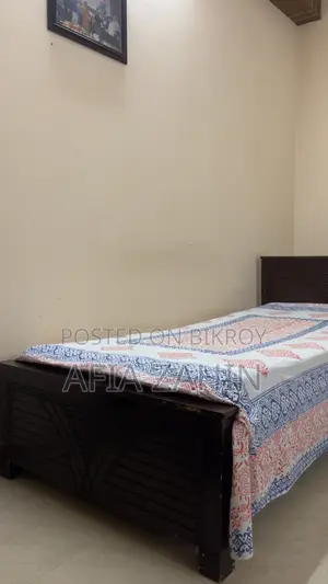 Single Bed With Bed Mattress 3”7” Feet