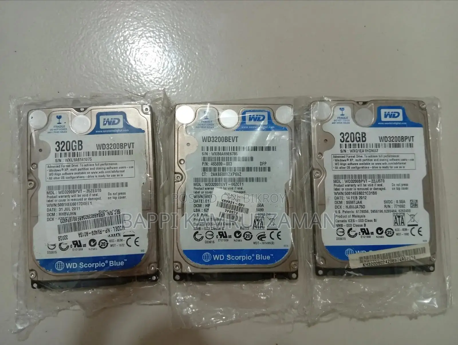 সীমিত স্টকে Western Digital 320gb ল্যাপটপ হার্ডডিস্ক!