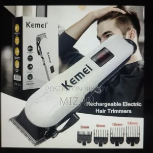 Kemei KM-809A Digital Electric Rechargeable Hair Clipper Trimmer