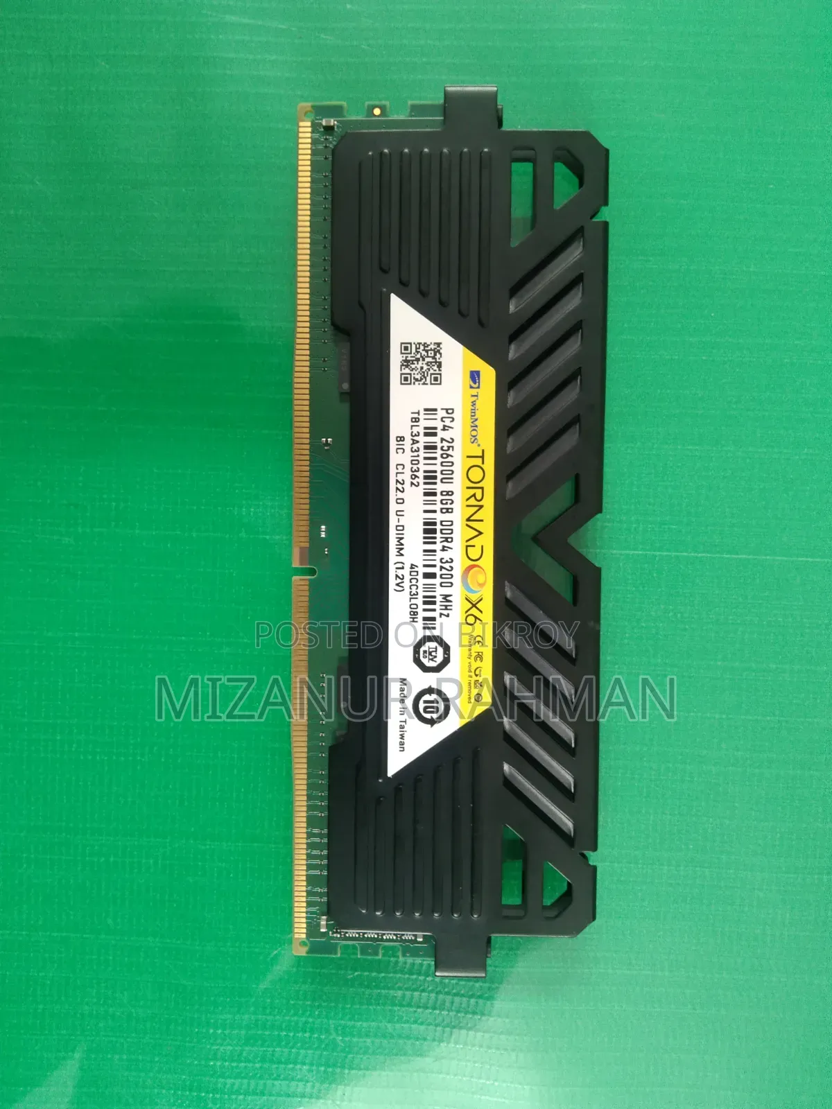 Twinmos DDR 4 8GB RAM 3200ghz