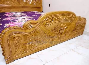 সেগুন কাঠের বক্স খাট ৬/৭ ফিট