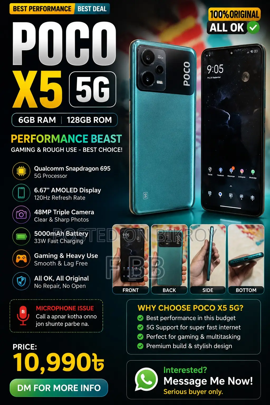 Xiaomi Poco X5 128 GB Green