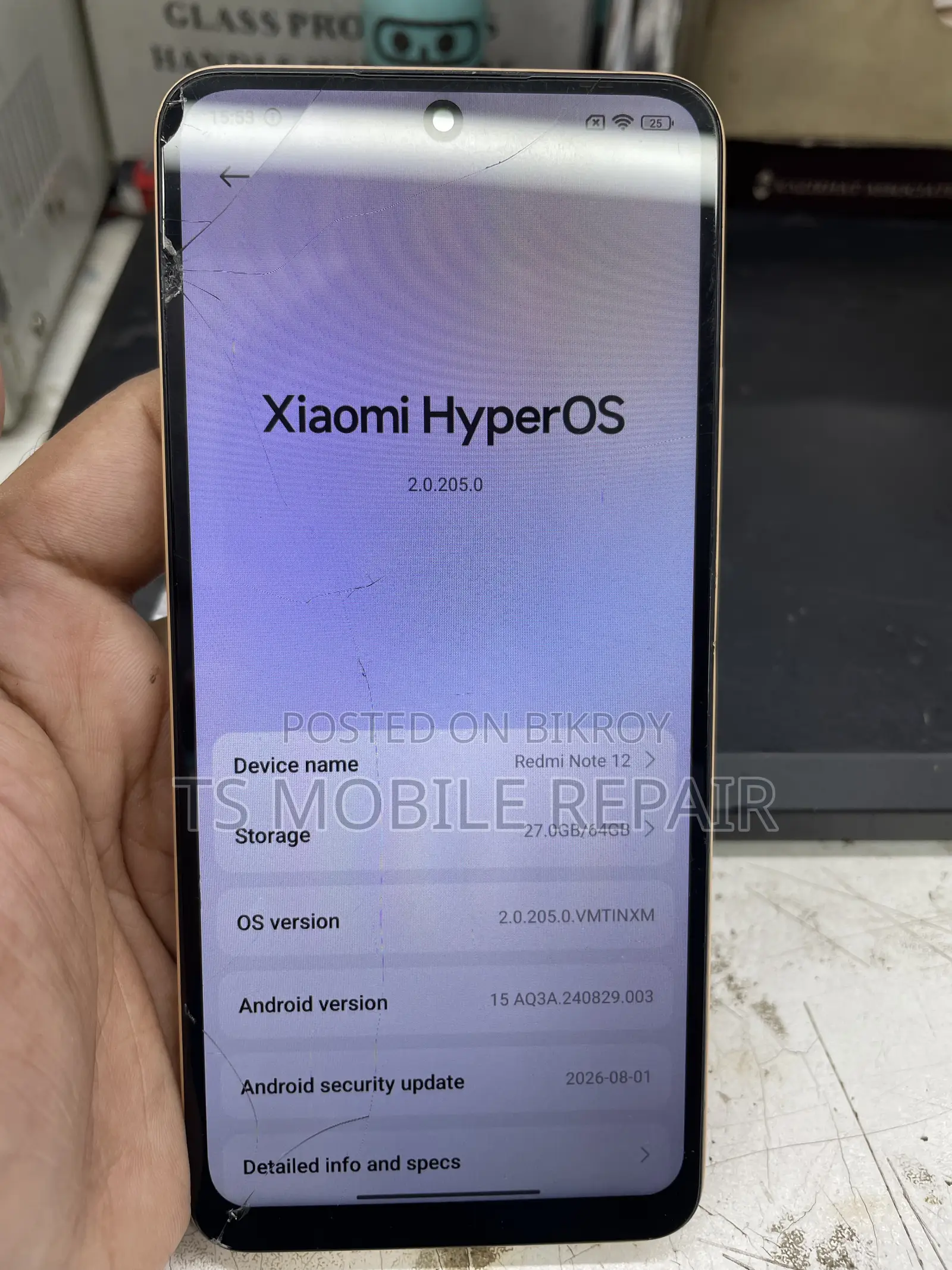 Xiaomi Redmi Note 12 128 GB Rose Gold
