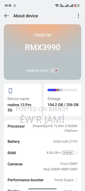 Realme 13 Pro+ 5G 256 GB Silver