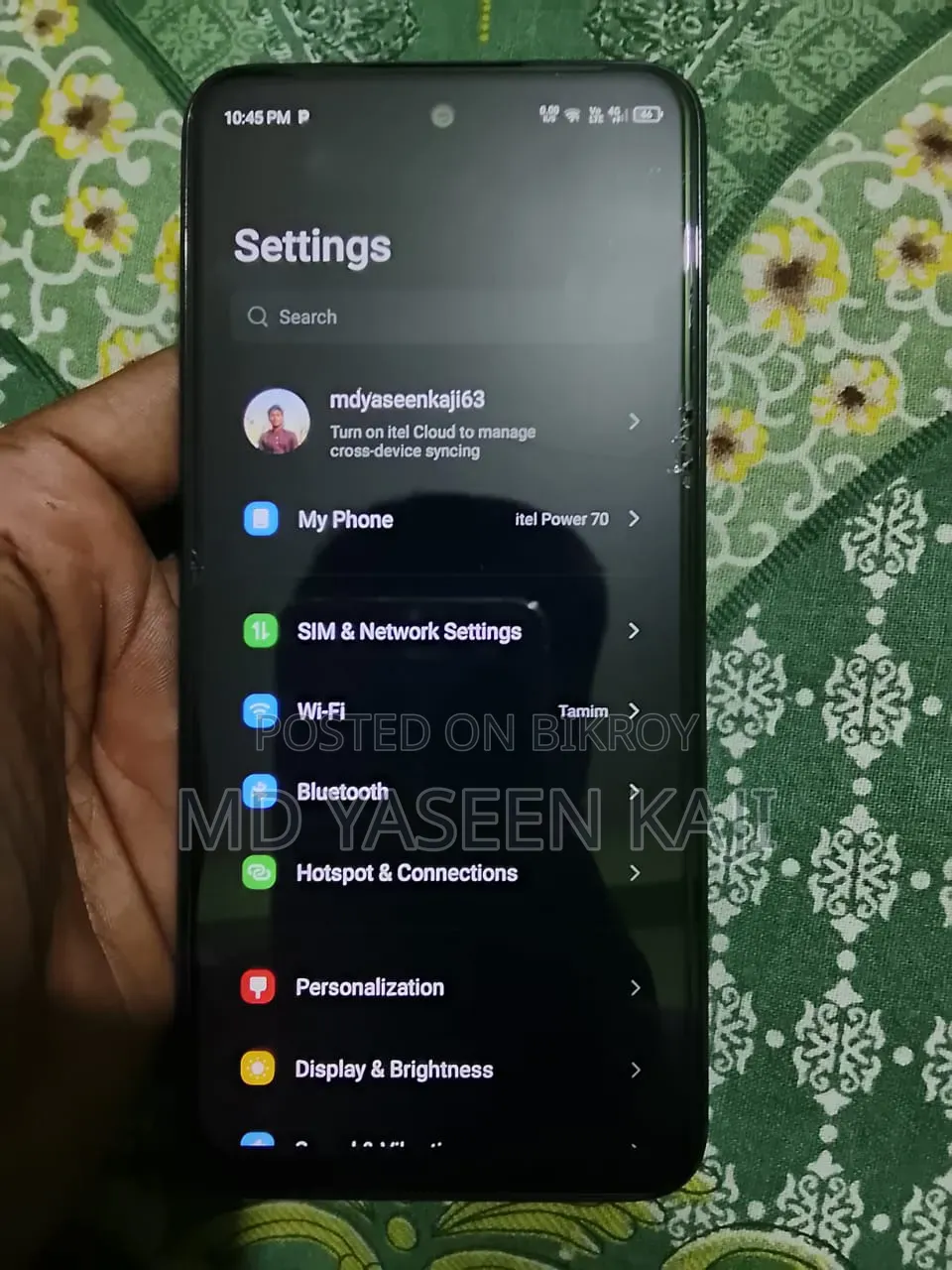 Itel Power 70 128 GB Black