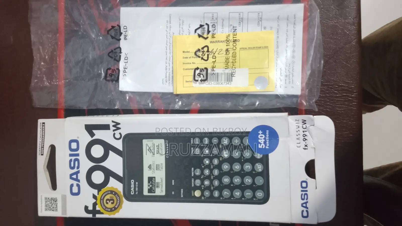 Casio Fx-991cw Scientific Calculator