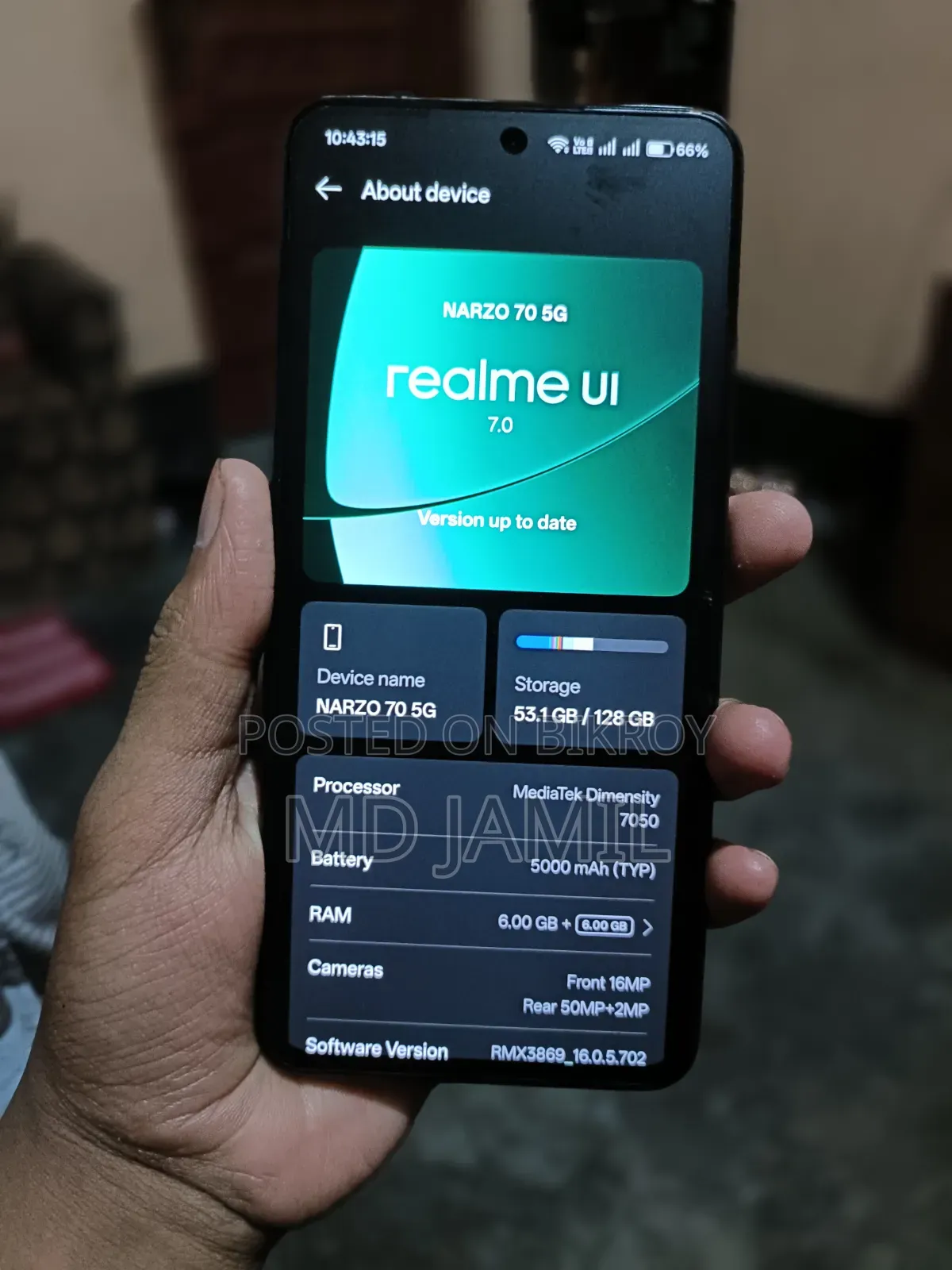 Realme Narzo 70x 128 GB Green
