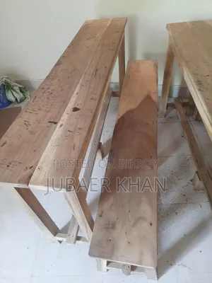 Low and High Bench কোনো প্রকার ভাঙা নেই ভালো মানের কাঠ দিয়ে তৈরি