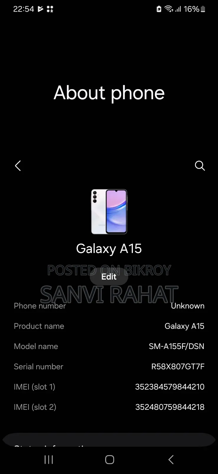 Samsung Galaxy A15 256 GB Silver
