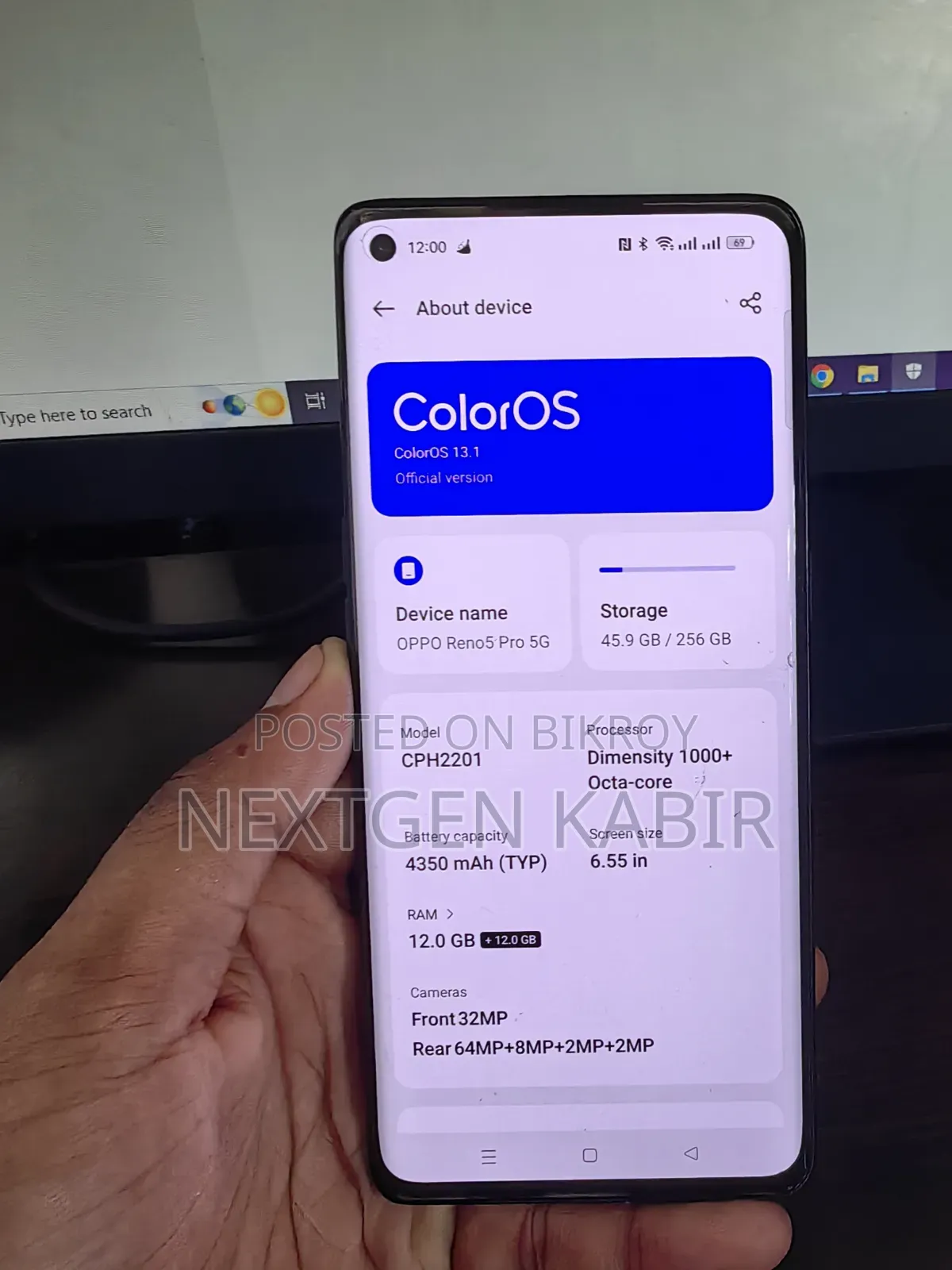 Oppo Reno5 Pro 5G 256 GB Black