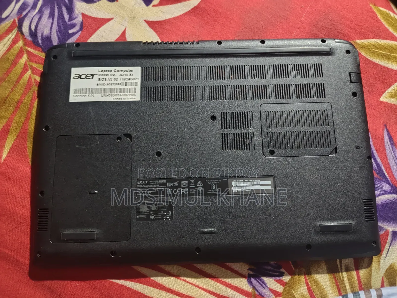 Laptop Acer AS5755 8GB Intel Core I3 SSD 256GB
