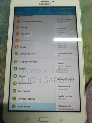 Samsung Galaxy Tab E SM-T561 16 GB White