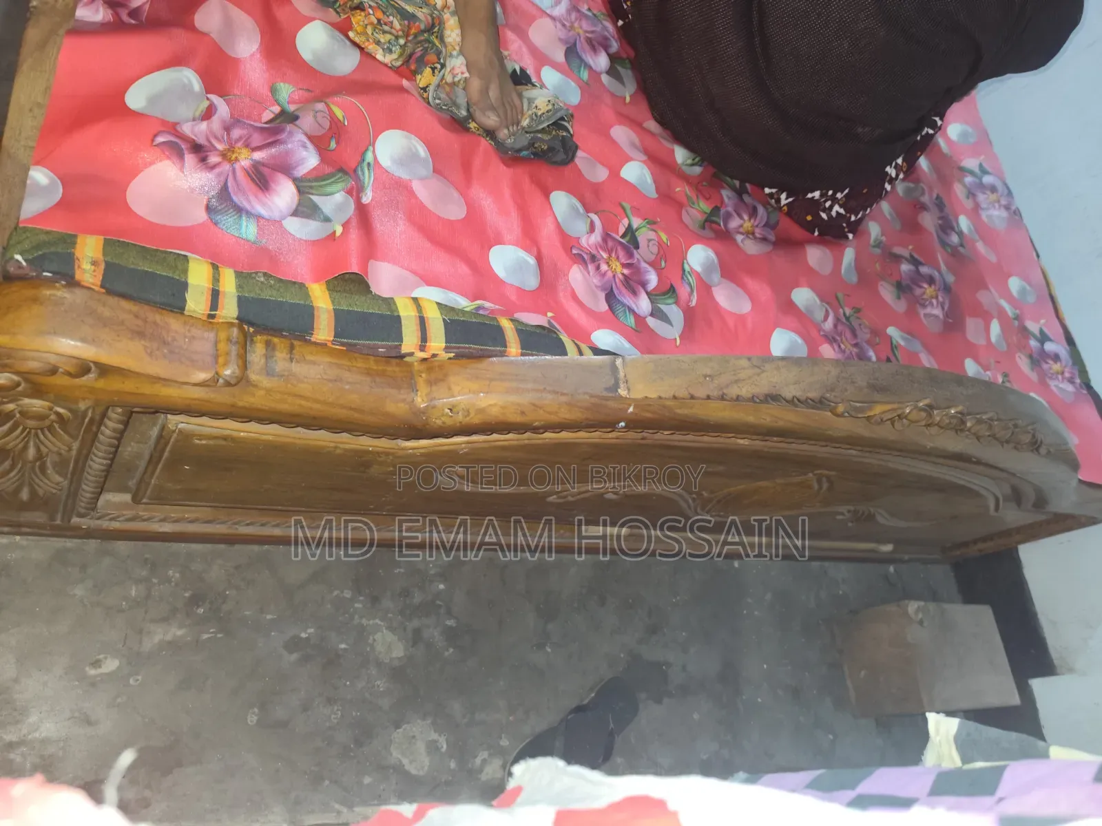 সেগুন কাঠের খাট