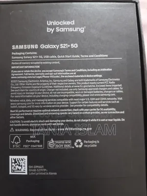 New Samsung Galaxy S21 5G 128 GB Black