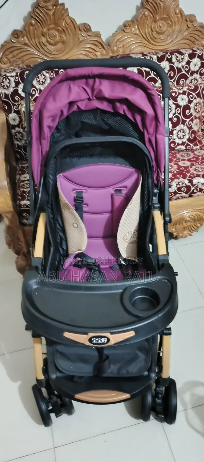 একটি সুন্দর ও আরামদায়ক Multifunctional Baby Stroller বিক্রি করা হবে।