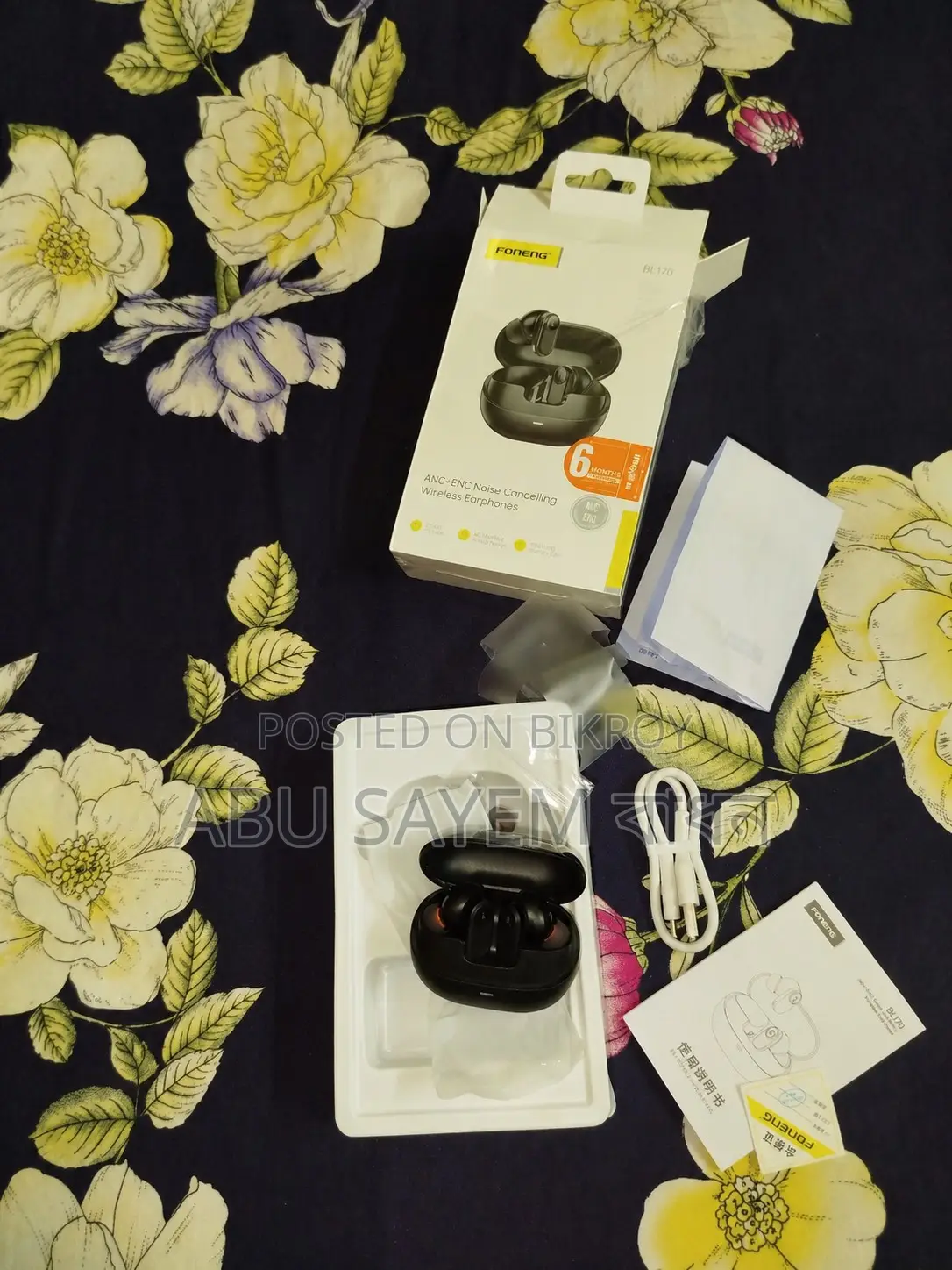 Foneng BL170 (ANC+ENC Noise Cancelling Wireless Earphones)