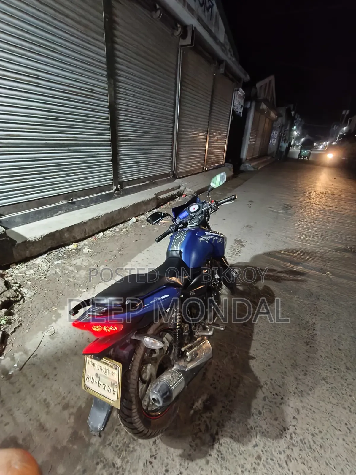 New TVS Apache RTR 160 2V 2019 Blue