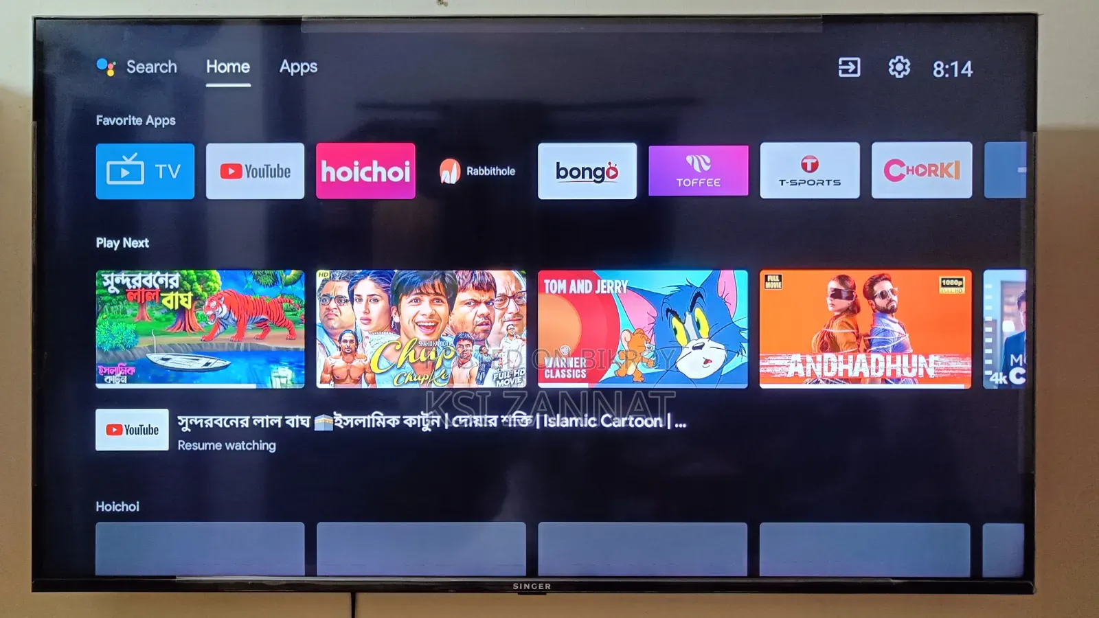 Singer Primax 55 Inch Android TV