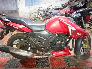 New TVS Apache RTR 160 2V ABS 2025 Red