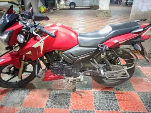 New TVS Apache RTR 160 2V ABS 2025 Red