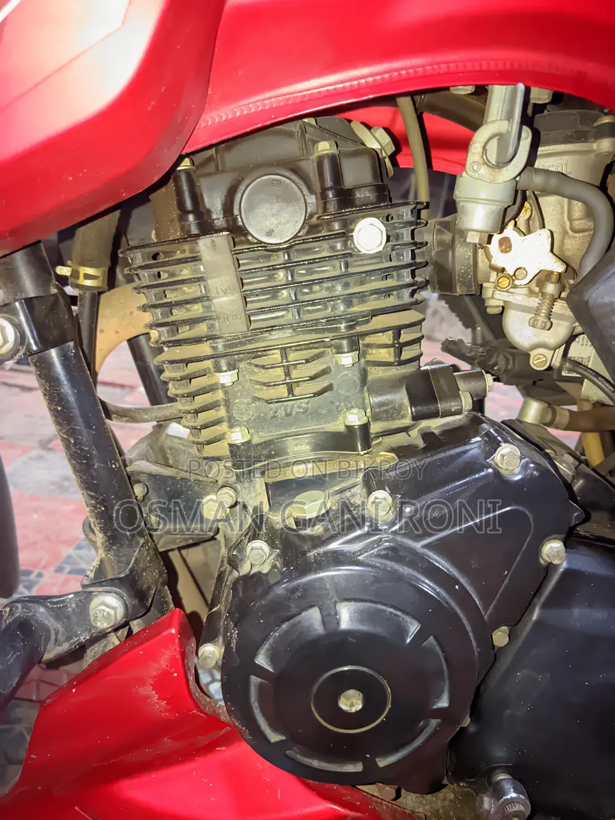 New TVS Apache RTR 160 2V ABS 2025 Red