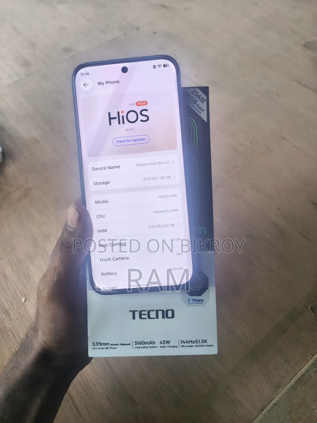 Tecno Pova Slim 5G 256 GB White