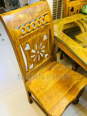 অরজিনাল সেগুন কাঠের ডাইনিং টেবিল