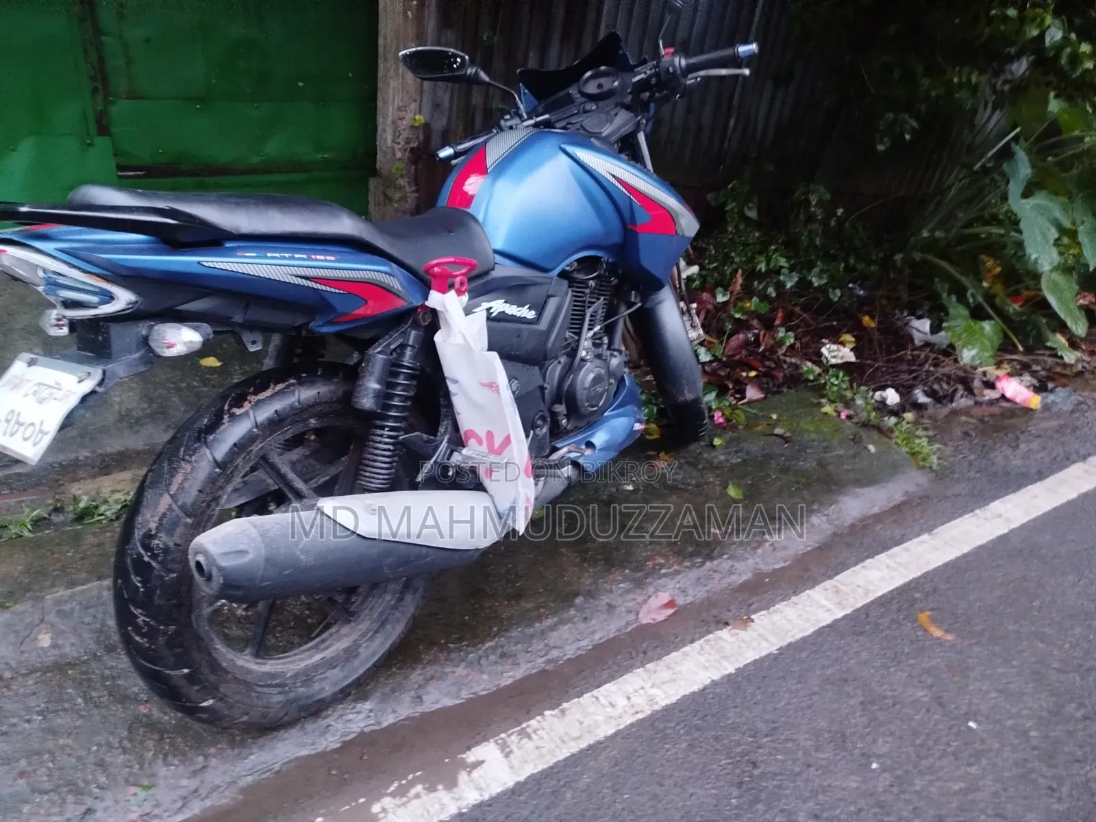 TVS Apache RTR 160 2V 2017 Blue